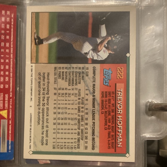 1994 Topps Sam Diego Padres Baseball Card - Picture 2 of 2